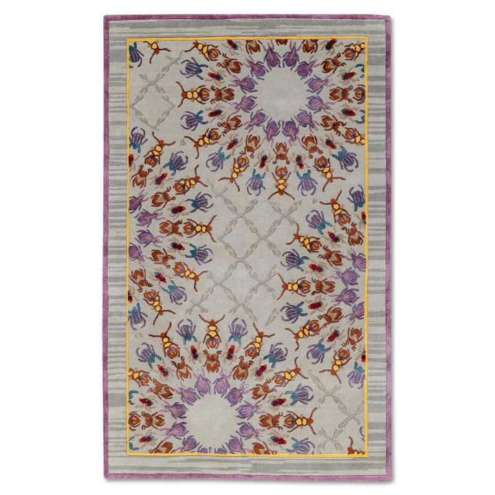 Dance Concentric Hand Tufted Woollen And Viscose Rug By Varun Rana