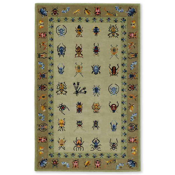 Mughal Jaal Hand Tufted Woollen And Viscose Rug By Varun Rana