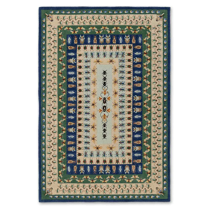 Lapiz Mosaic Hand Tufted Woollen And Viscose Rug By Varun Rana