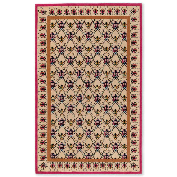 Vitrine Rosa Hand Tufted Woollen And Viscose Rug By Varun Rana